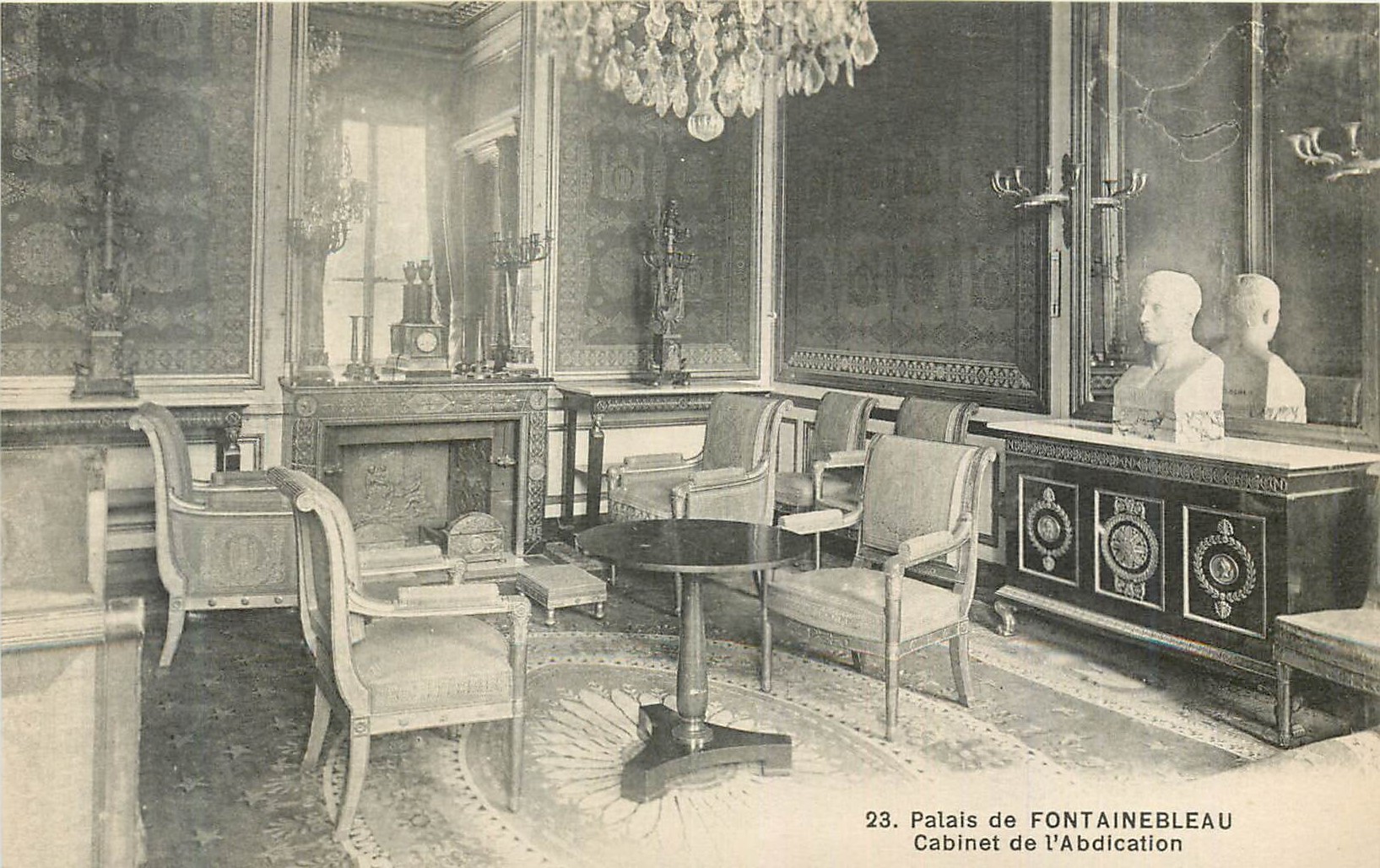 Palazzo di FONTAINEBLEAU — Studio dell'Abdicazione — editore non visibile, n° 23